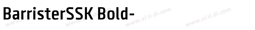 BarristerSSK Bold字体转换